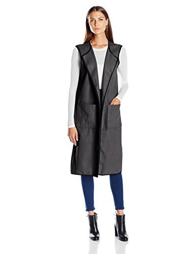 Collection XIIX Women's Woven Vest Ruana with Binding