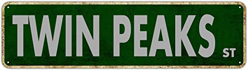 Letrero de metal Twin Peaks St Vintage Signs Retro Tin Signs
