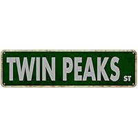 Letrero de metal Twin Peaks St Vintage Signs Retro Tin Signs