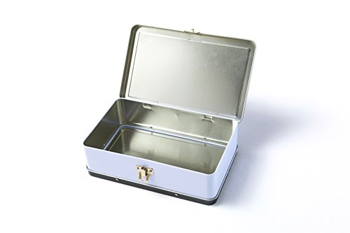 Image of DAHO Metal Storage Box with Hinge for Office, School, Home, Makeup, Arts & Crafts and Accessories (Follow Your Heart)