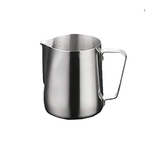 Yonger Stainless Steel Frothing Pitcher Milk Steaming Pitcher With Measurement 12 OZ 350 ml
