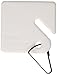 Buddy Products Blank Plastic Key Tags, White, Set of 100 (0017)