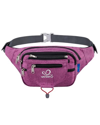 WATERFLY Bauchtasche Gürteltasche Damen und Herren Sport Hüfttasche für...
