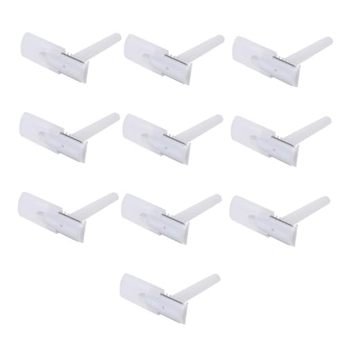 Gogogmee 25個 使い捨て ナイフ 両刃カミソリ スムルース 脇毛かみそりツール 両刃シェーバー 剃刀 体毛カミソリ 女の子の足の毛シェーバー 女性のボディシェーバー Abs 白い