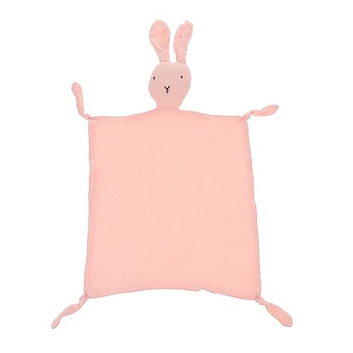 Totority ピュアコットンスージングタオル ユニセックスセキュリティブランケット ふわふわぬいぐるみ ウサギのぬいぐるみ レイぬいぐるみ バニーセキュリティブランケット ベビーぬいぐるみバニー