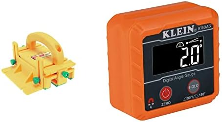 MICROJIG GRR-RIPPER GR-100 3D Table Saw Pushblock, Yellow & Klein Tools 935DAG Digital Electronic Level and Angle Gauge, Measures 0-90 and 0-180 Degree Ranges, Measures and Sets Angles