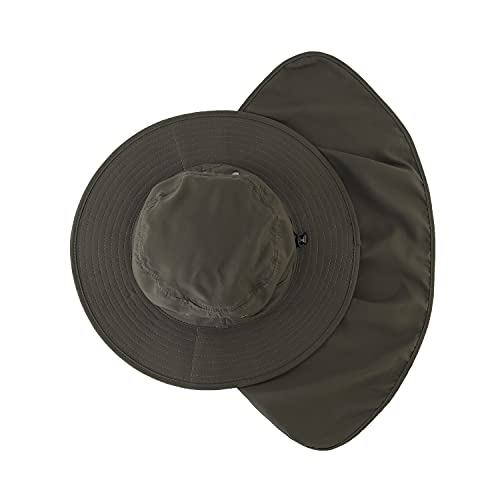 Image of Home Prefer UPF50 Mens Sun Hat with Neck Flap Quick Dry UV Protection Cap Womens Wide Brim Fishing Hat Neck Flap Beach Garden