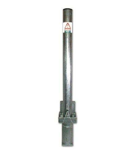 ALD63 - AUTOPA ROUND REMOVABLE LOCKABLE PARKING POST GALVANISED INCLUDES GROUND SOCKET & PIN