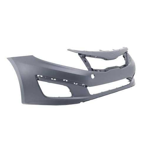 Image of FitParts Compatible with Kia Optima 2014-2015 Front Bumper Cover | Primed, With Fog Light Holes, Without Parking Sensor Holes, Sedan, Ready to Paint, OEM 865112T500, KI1000169