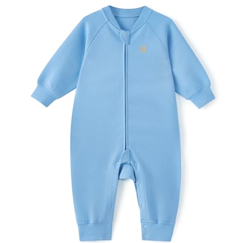 Sleep Sack, Infant Baby Sleeping Bags 100% Cotton,TOG 1.0 Wearable Blanket for Summe (Blue, 12-24 Month)