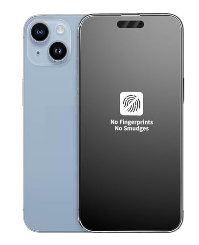 Image of FabeKee Matte Tempered Glass Screen Protector compatible with iPhone 15 Anti-Glare Finish (6.78 Inch) With Edge-to-Edge Protection Coverage and Easy Installation Kit