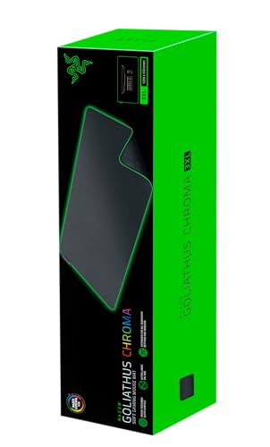 Razer Goliathus Chroma 3XL - Soft Gaming Mouse Mat (Micro-Textured Cloth Surface, Chroma RGB, Optimized for All Sensitivity Settings and Sensors, Inter-Device Color Synchronization) Black - Image 9