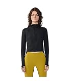 Mountain Hardwear Women's Crater Lake Crop Zip, Black, L