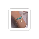 Las pulseras ajustables de cadena turquesa son hermosas y exquisitas en mano de obra, y a la mayoría de las mujeres les gusta mucho.