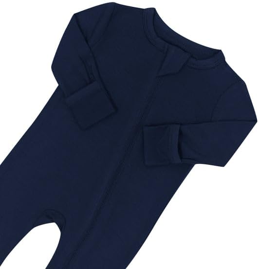 Vista 5 de KYTE BABY Rayón unisex hecho de bambú con cremallera mamelucos 0-24 meses