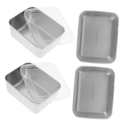 ERINGOGO 4 piezas Unidades Cajas Herméticas para Alimentos Refrigerador Recipientes Apilables para Frutas Verduras y Snacks Cajas Reutilizables para Conservación y Organización Cocina