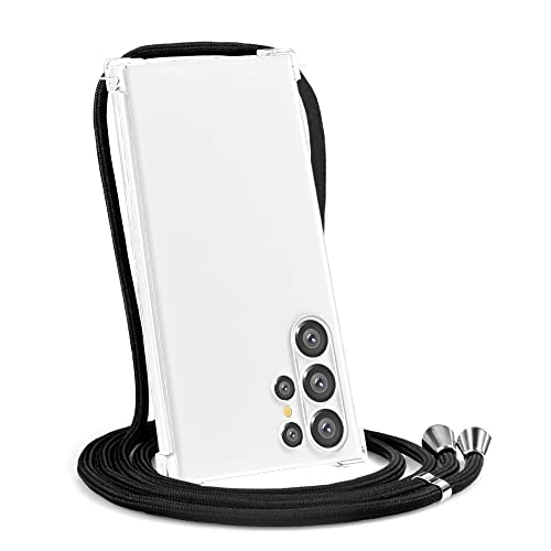 Yespure Galaxy S23 Ultra Crossbody Clear Case: Adjustable Lanyard, Soft Tpu, Anti-Yellow, Shockproof - Black #TOP21