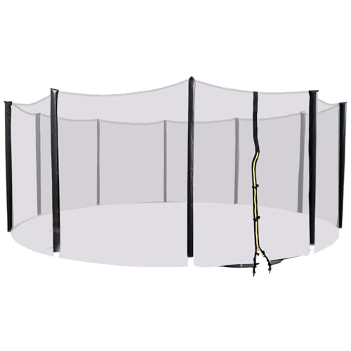Filet Trampoline 460cm - 10 Barres - Hauteur 180 cm - Fourreau Extérieur