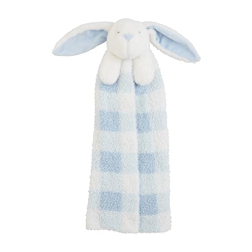 Mud Pie Bunny Chenille Cuddle Pals, Blue