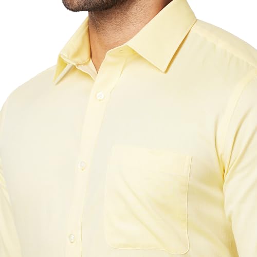 Image of Raymond Men Pure Cotton Slim Fit Structure Pattern Semi Cut Away Collar Formal Shirt