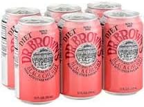 Dr. Browns Soda, Diet Black Cherry, 12oz cans Pack of 12