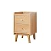 Table de Chevet Table de nuit moderne avec 2 tiroirs, armoire de table de chevet en bois avec pieds en bois, for chambre à coucher, salon, petit espace Table de Nuit (Size : Large)