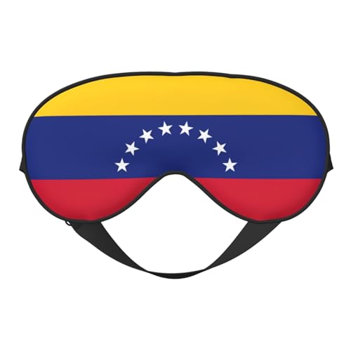 ベネズエラの国旗 プリント スリープマスク ナイト目隠し ソフトアイシェードカバー レディース メンズ 旅行 昼寝 瞑想用