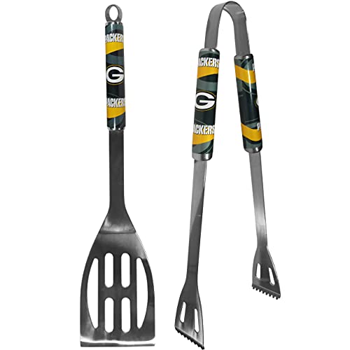 NFL Siskiyou Sports Fan Shop Green Bay Packers 2 pc Steel BBQ Tool Set One Size Team Color