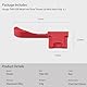 Haoge THB-X2R Metall Blitzschuh Daumen Griff Daumengriff Handgriff für Fujifilm X100VI Fuji FinePix X100V Kamera Rot
