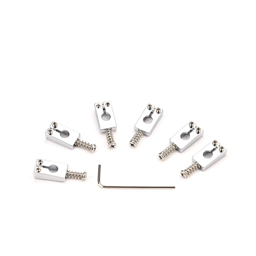Ogdni Selas de ponte rolante de guitarra de latão ultra 10,5 mm para guitarra elétrica Strat Tele ST
