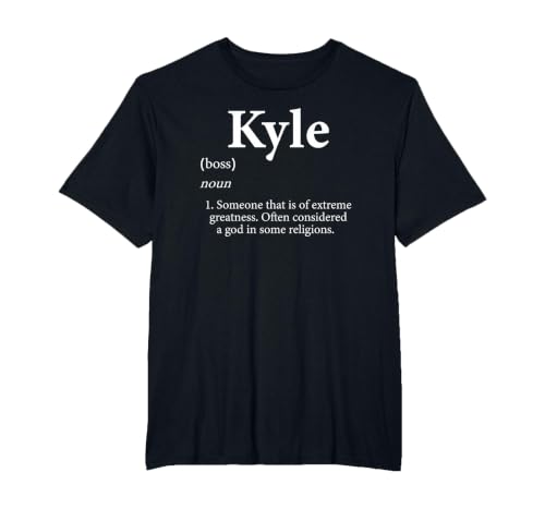 Kyle Definition Personalized Name Costume for Kyle T-Shirt, Men's Big and Tall, Black, 3X Tall