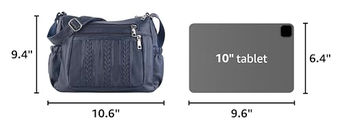 Image of ELDA Purses for Women Pocketbooks Soft PU Leather Ladies Crossbody Purse Multi Pocket Shoulder Bag
