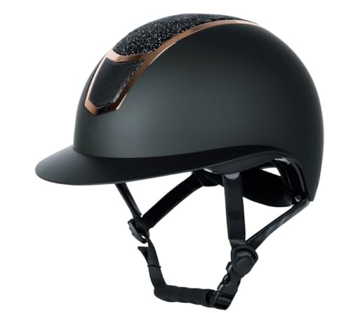Casque Harry's Horse Mont Blanc Sparkle noir rosegold pour vivre votre passion équestre avec éclat