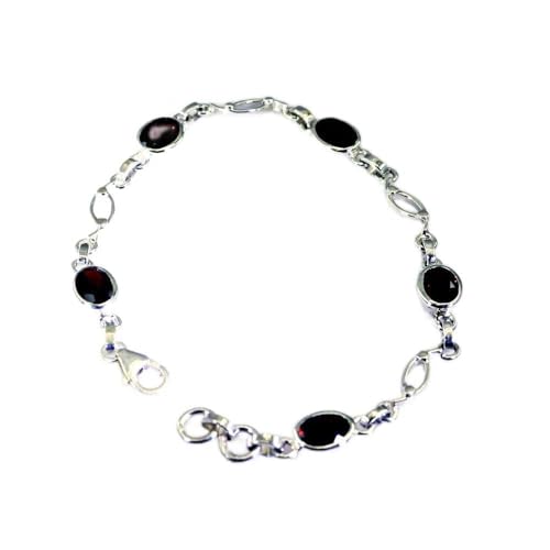 Bracelet amitié en grenat et argent pour sublimer vos tenues d'été au quotidien