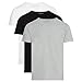 Produktbild Tommy Hilfiger Herren Stretch VN Tee SS 3PACK UM0UM03137 Langarmhemd, Mehrfarbig (Black/White/Grey Heather), L