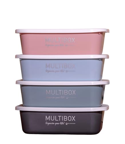 WALDHAUSEN Multibox Organize Your Life! grau, mit Deckel, 3L