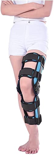 Genouillère à charnière réglable pour fracture du genou et rééducation