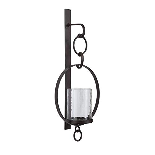 Bowery Hill Candle Wall Sconce in Brown