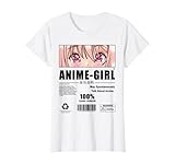 Womens Anime Girl Anime Lover 100% Dark Humor Japanese Manga Otaku T-Shirt