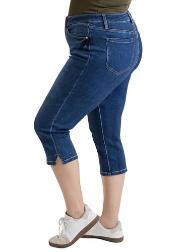 Royalty For Me Womens Women's Plus Premium Stretch Essential Capri, Xc1218602