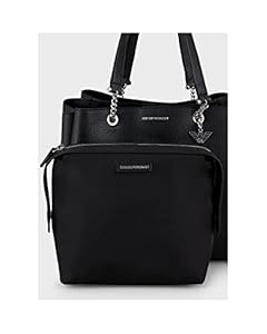 Emporio Armani Shoulder/Crossbody Bag, Black/Black: Handbags