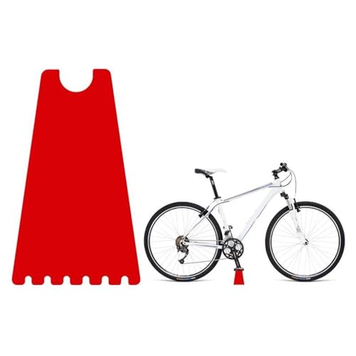 RVIFY Pata de Cabra para Bicicleta Soporte portátil para Bicicleta, Ajuste de Limpieza, reparación de Accesorios para Bicicleta de montaña, Soporte acrílico Transparente Accesorios de Bicicleta(Red)