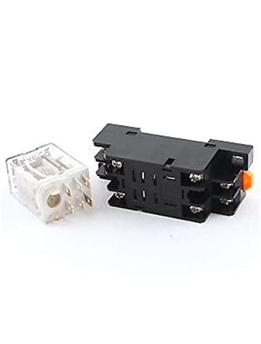 Relais de puissance DPDT 12V DC boîtier compact 8 broches rail DIN - 3