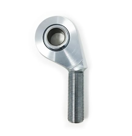 Single Left Hand Offset Heim Joint Rod End – 5/8" Bore x 5/8"-18 Shank with Jam Nut | Heavy-Duty Chromoly Rod End for UTV, Off-Road, Racing & Suspension Fabrication