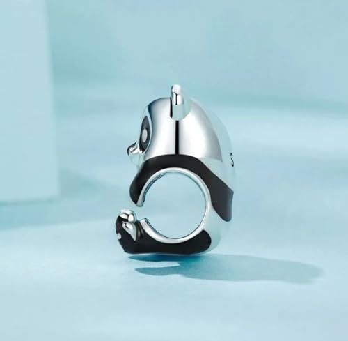 Charm de panda en plata 925 compatible con pulsera Pandora 6