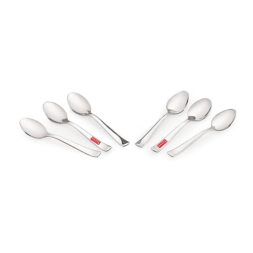 Image of HAZEL Stainless Steel Small Spoons Set of 6 | Baby Serving Spoon