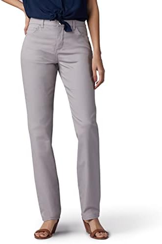Lee Women’s Instantly Slims Classic Relaxed Fit Monroe Straight Leg Jean, Palisade, 14
