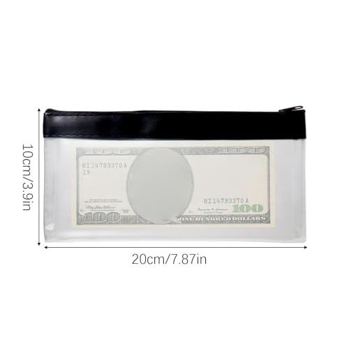 Evita pérdidas con sobres transparentes para efectivo y almacenamiento de monedas 3