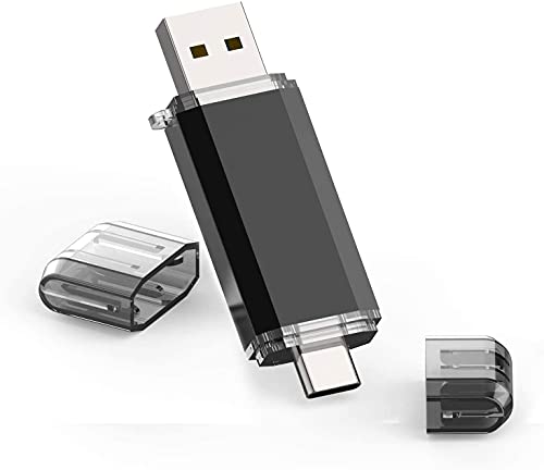 KOOTION 32 GB USB C Flash Drive USB 3.0 Memory Stick 2 in 1 USB 3.0 and USB Type C Thumb Drive High Speed up to 90 MB/s Dual OTG Thumb Drive USB Stick 32GB for Samsung, Huawei, Chromebook Pixel etc.