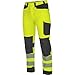 Produktbild WÜRTH MODYF Warnschutz Bundhose Fluo EN 20471 - professionelle Arbeitshose für Herren - Warnschutzhose mit Knieschutztaschen - in der Größe 54 in Gelb